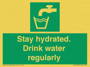 Stay hydrated. Drink water regularly 